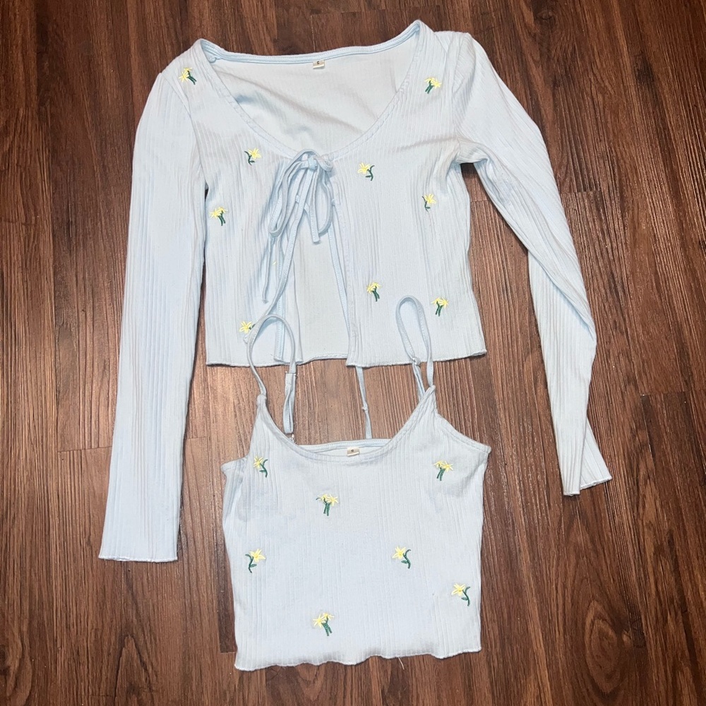 Cardigan and Tank Set